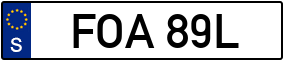 Trailer License Plate